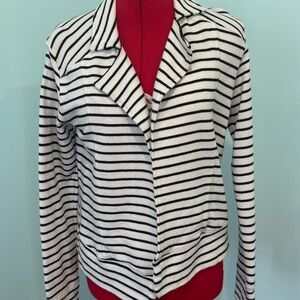 Striped Blazer, Black and White, size small, fits size 4-6